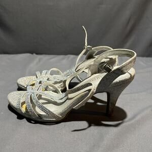 DREAM PAIRS Amore fashion stiletto open-toe pump heel sandals Size 8 1/2 #316